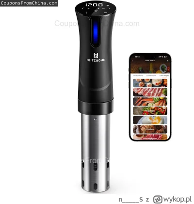 n____S - ❗ BlitzHome SV2209 1100W Sous Vide Cooker [EU]
〽️ Cena: 59.49 USD (dotąd naj...