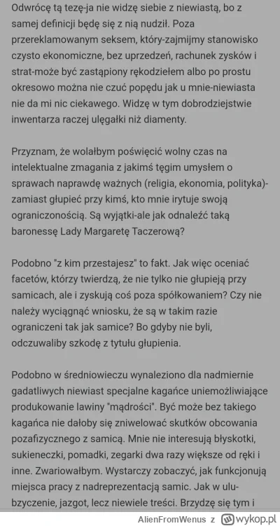AlienFromWenus - Trzeba podziękować panom z ruchu MGTOW za istnienie, i nie marnowani...