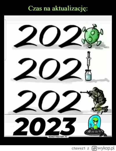 chavez1 - >Pandemia: 2020 checked.
Wojna: 2022 checked.
Najazd obcych: 2024.... check...