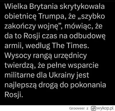 Grooveer - #ukraina #wojna #rosja #usa #polityka #trump #uk