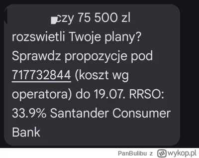 PanBulibu - O kurrrła, nie wypisałem się z sms-ów z Santandera i czasem jeszcze jakie...