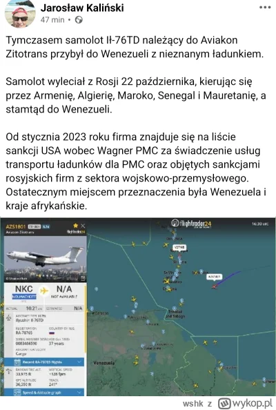 wshk - Co kacapy wyzebrały w Wenezueli, że aż przysłali samolot?


#ukraina #rosja #w...