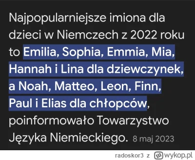 radoskor3 - @Chrystus aż sprawdziłem jakie imiona popularne są w szkopistanie