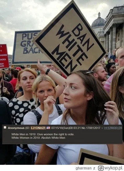 gharman - jak to jest ze im wiecej praw, przywilejow i darmowych socjalow bialy mezcz...