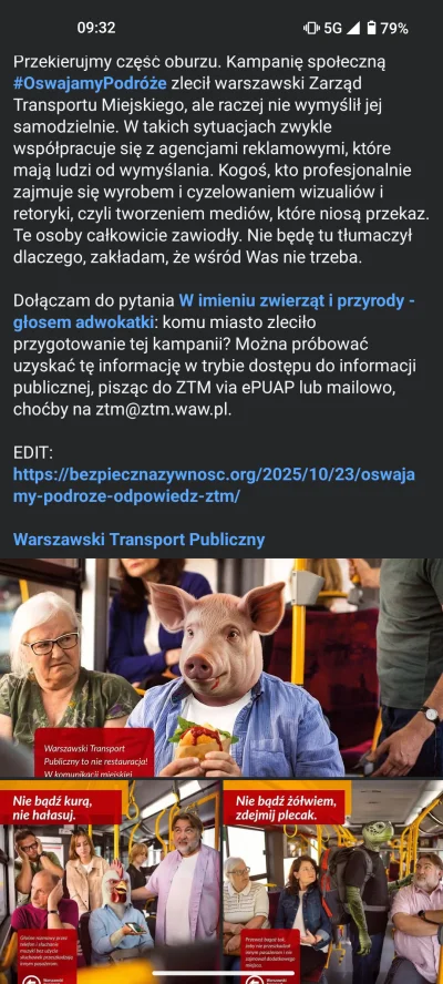 maciejos-donbakos - Ej o co chodzi w tym oburzeniu na kampanię warszawskiego ZTM? God...