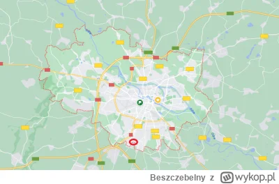 Beszczebelny - @WielkiPowrut88: ulica zaznaczona czerwonym kółkiem to obrzeża Wroclaw...