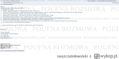 naszczalnikwolski - @zbaszynek: Ostatnio opublikowany mail z Poufna Rozmowa wskazuje,...