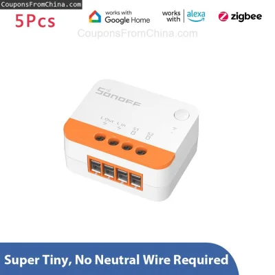 n____S - ❗ 5Pcs Sonoff ZBMINI L2 Smart Zigbee3.0 Switch
〽️ Cena: 51.99 USD (dotąd naj...