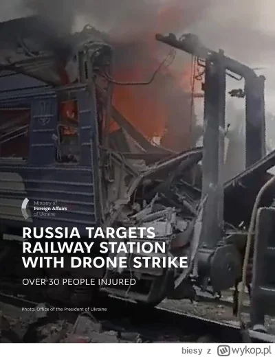 biesy - Rosja popełniła kolejną zbrodnię wojenną, atakując 4 października 2025 roku s...