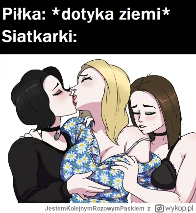 JestemKolejnymRozowymPaskiem - #humorobrazkowy #heheszki #siatkowka