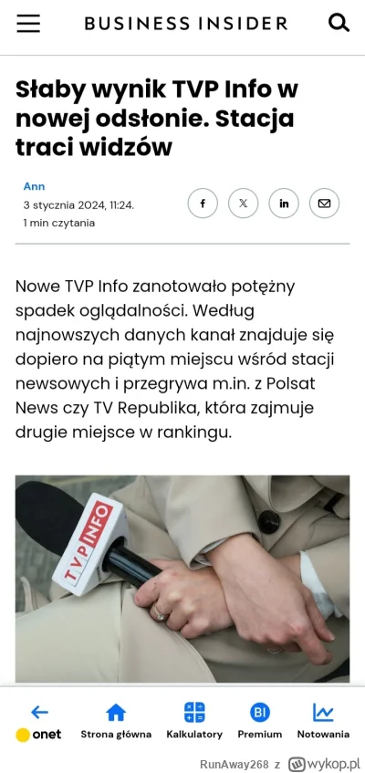 RunAway268 - Znudziło się już po "rekordowym" wydaniu oglądanie nowych Wiadomości? No...