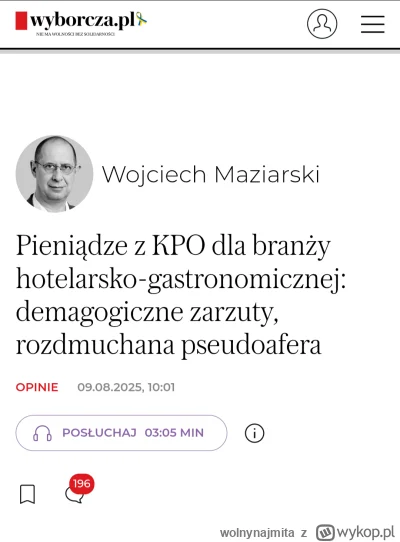 wolnynajmita - ( ͡° ʖ̯ ͡°) wygląda na to, że tu sami pożyteczni idioci PiS

 Głupotą ...