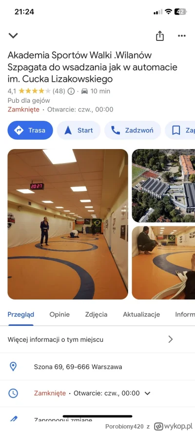 Porobiony420 - @RzygiPluton no i co w błąd wprowadzasz,to żadna akademia sportów walk...