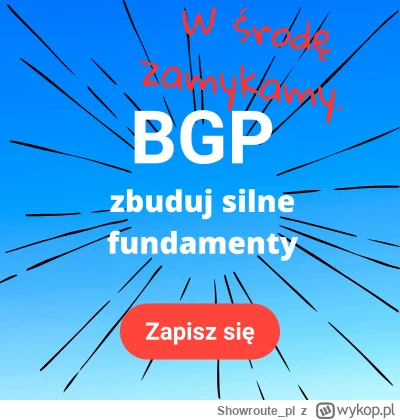 Showroute_pl - Chcesz poznać tajniki protokołu BGP na urządzeniach Cisco i Juniper? 
...