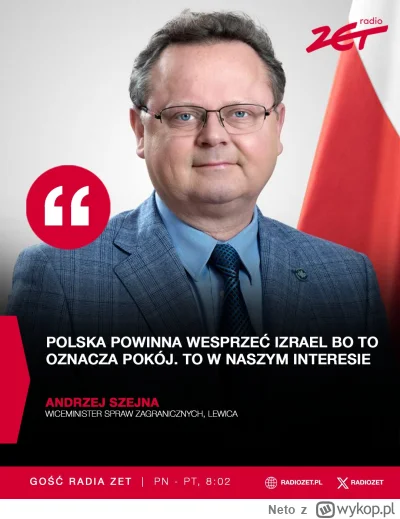 Neto - Wiceminister Spaw Zagranicznych Andrzej Szabesgoj Szejna