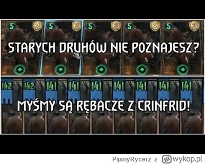 PijanyRycerz - Mem inspirowany talią Królestw Północy, która od czasów bety Gwinta sp...