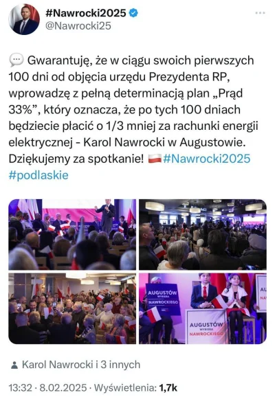 ziemniaknaexport - Dzisiaj mija 100 dni od objęcia urzędu przez Karola Nawrockiego, a...
