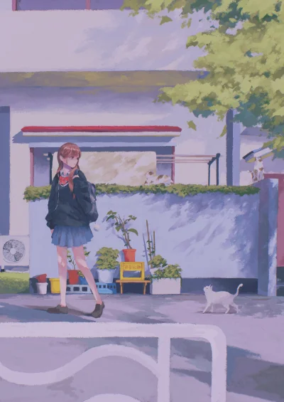 OttoFlick - #randomanimeshit #anime #neko #schoolgirl #originalcharacter #