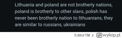 EditorTM - @JonaszSynGrazyny: Po prostu ich znam i pisałem już zgodnie z prawdą że Po...