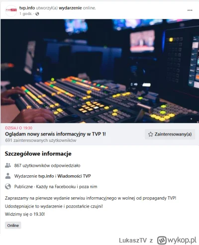LukaszTV - Przejęli fb tvp info? :D
Mogliby jeszcze odbanować tych wszystkich zabloko...