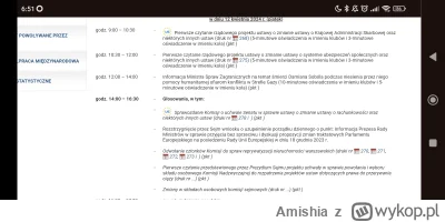 Amishia - 12.04, od 16:30 oświadczenia poselskie, ale już się nie zmieściło (⌒(oo)⌒)
