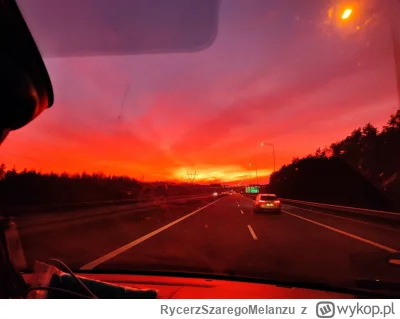 RycerzSzaregoMelanzu - Wczorajszy #zachodslonca nad #szczecin