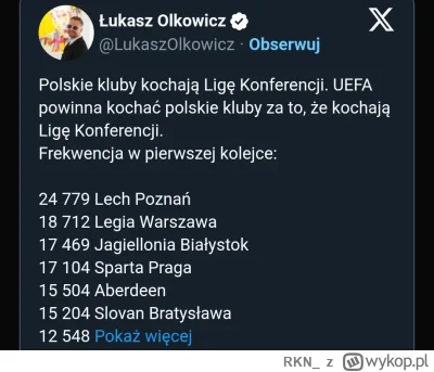 RKN_ - #mecz 
Trochę słodko gorzkie info.. w połowie pusty stadion Lecha Poznań z naj...