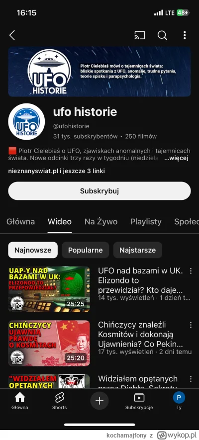 kochamajfony - #ufo #uap Popularność tego typa jest dla mnie zdumiewająca. Z pozytywn...
