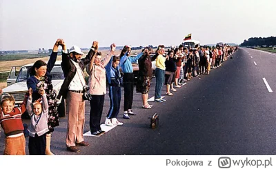 Pokojowa - Bałtycki łańcuch – masowy protest mieszkańców trzech tzw. krajów bałtyckic...