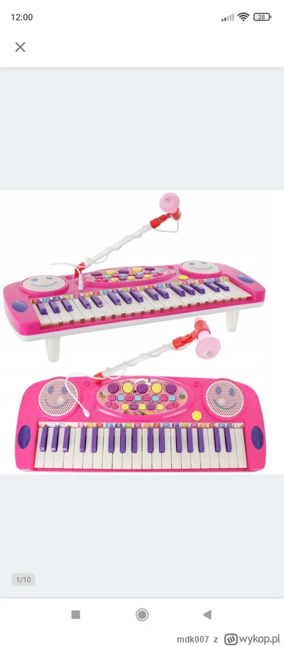 mdk007 - #zabawki #dzieci #muzyka #instrumenty 
Chciałbym zamówić dla córki 4 latka j...