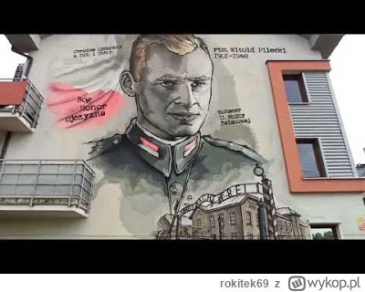 rokitek69 - Piękny nowy mural rotmistrza Pileckiego #stargard 

#historia #pilecki #s...