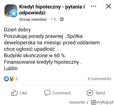 Gustav88 - Pytanie kiedy ludzie stracą zaufanie do kupowania dziury w ziemi ponownie ...