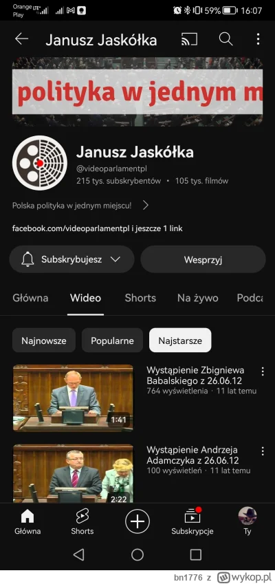 bn1776 - @arinkao Na stronie Sejmu są chyba archiwalne retransmisje

https://www.sejm...