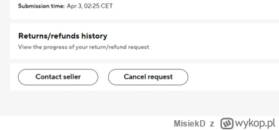 MisiekD - @Wiskoler_double: Mam jeszcze opcję Cancel request, ale czy wtedy będę mógł...