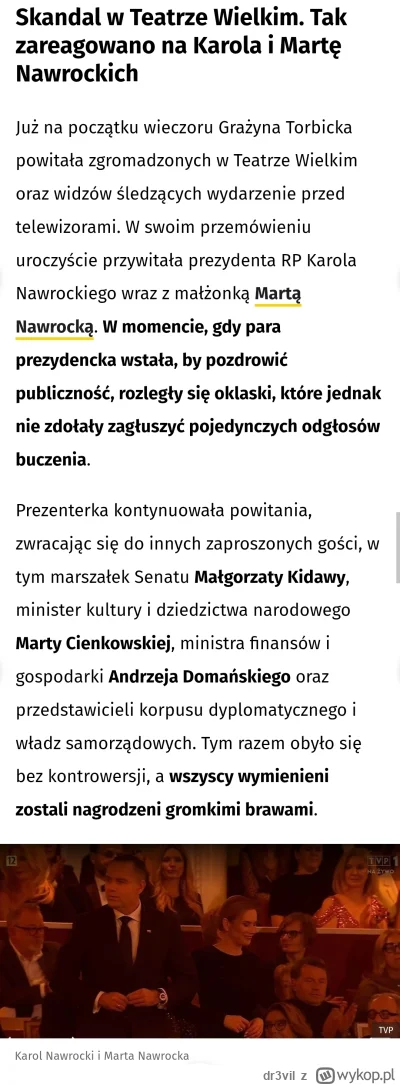 dr3vil - Prawidłowa reakcja. Teatr to nie jest miejsce dla pospolitych snusiarzy kibo...