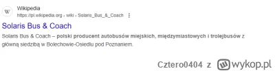 Cztero0404 - @Wwolt: To debil jest. Przypominam, że chociażby autobusy Solaris jeżdżą...