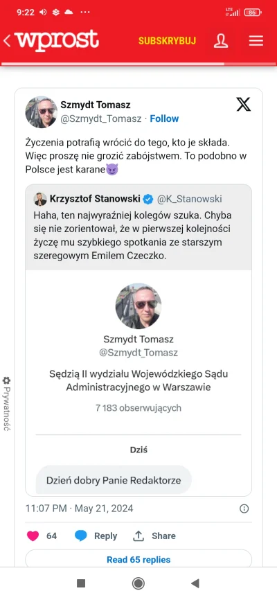 JanuszPDM - Przepraszam czy właśnie Tomasz Szmydt potwierdził na X, że Emil Czeczko z...