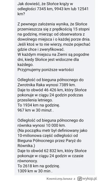 KosmicznyJanusz - @Rancor: 
@Rasteris: ostatnio na grupie o płaskiej ziemi pojawiły s...