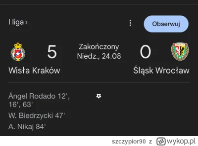 szczypior90 - @Gaboleusz: „Wisła osiąga niski poziom” no chyba coś co się pomyliło ko...