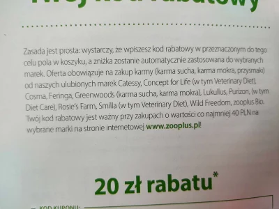 KonwersatorZabytkow - jakby ktoś z was dostał taki kod od #zooplus i nie  chciał wyko...