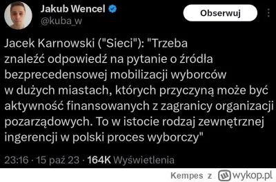 Kempes - #wybory #bekazpisu #bekazlewactwa #polska #heheszki 

I się zaczyna... wszys...