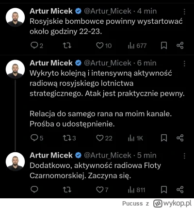 Pucuss - Dziś w nocy może być duży atak na Ukrainę, zobaczymy
#ukraina #rosja #wojna