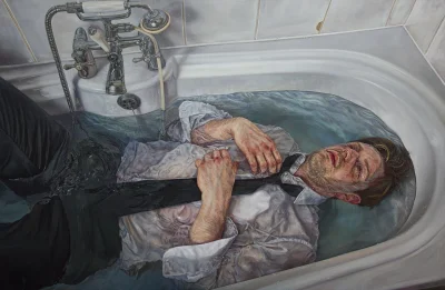 GARN - #sztuka #art #malarstwo #obrazy autor: Ian Cumberland | Sink or Swim | 2014 | ...