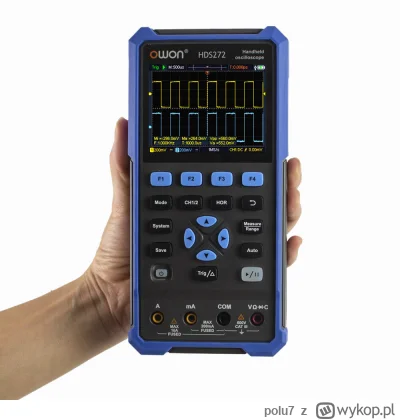 polu7 - Wysyłka z Europy.

[EU-CZ] OWON HDS272S Oscilloscope 70MHz w cenie 129.99$ (4...