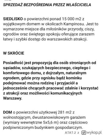 ATAT-2 - Siedlisko 15 000 m2, dom prawie 300 m2 w stylu dworkowym. 
Idealny wybór na ...