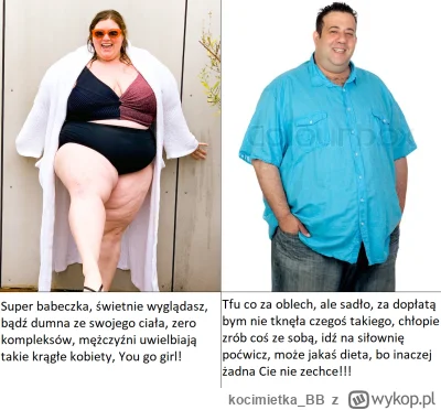 kocimietka_BB - Nie zapominajmy że otyłość u kobiet a otyłość u mężczyzn to dwa różne...