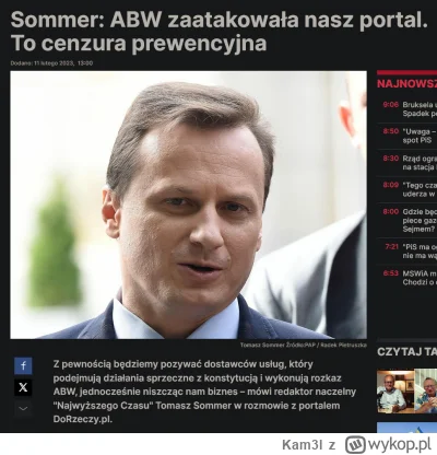 Kam3l - >Gdzie jest ABW? 

@szarekredki: Są zajęci blokowaniem stron NCzasu i zdejmow...