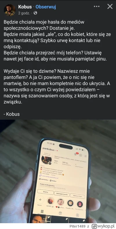 Piter1489 - "Jeśli będzie chciała mi napluć na ryj, z radością go nadstawię, na tym p...