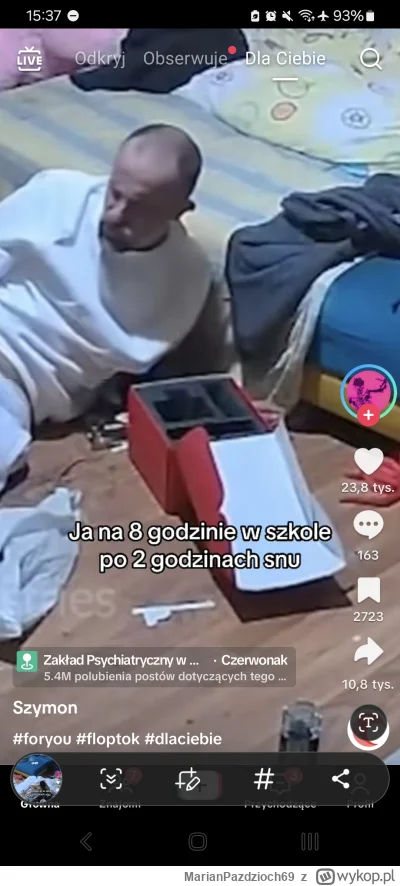 MarianPazdzioch69 - Nawet Rekin sławny na tiktoku i jego upadki ogladają także dzieci...