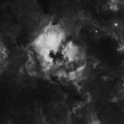 namrab - Mgławica Ameryka Północna (NGC 7000) sfotografowana z użyciem filtra H-alfa....